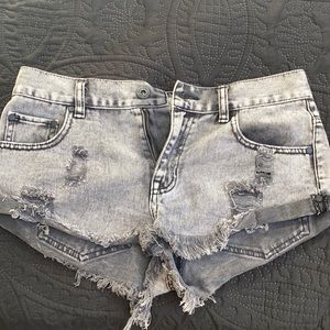 Bullhead Grey Jean Shorts